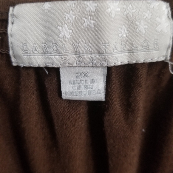 Embroidered brown 👚 - Picture 4 of 5